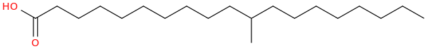 Nonadecanoic acid, 11 methyl 